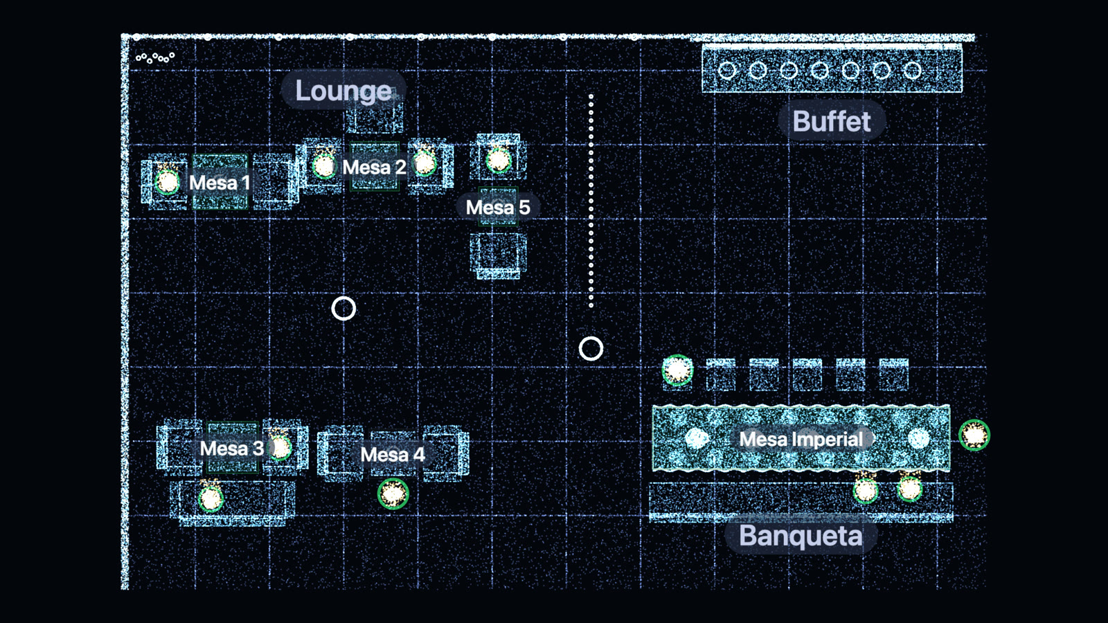 Restaurant layout map